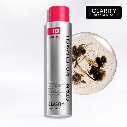 Clarity · Elimina los residuos que causan el mal aliento